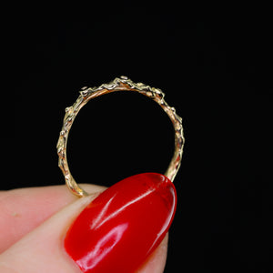 "Briony" 14K and diamond ring (made to order)