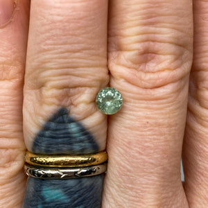 Create your own ring: 0.86ct green Montana sapphire