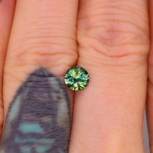 Create your own ring: 0.89ct round brilliant parti sapphire