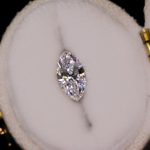 Create your own ring: 0.73ct marquise lab diamond (D/VS1)