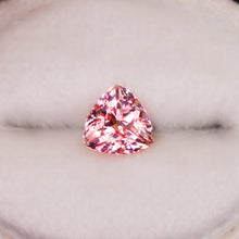 Load image into Gallery viewer, Create your own ring: 1.14ct peach lab sapphire trillion
