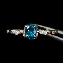 Load image into Gallery viewer, Calla ring (made to order; 30+ gem options)
