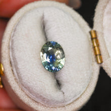 Load image into Gallery viewer, Create your own ring: 1.88ct oval bicolor blue/yellow sapphire