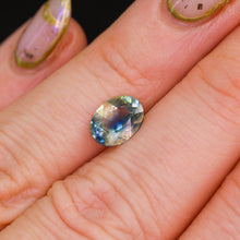 Load image into Gallery viewer, Create your own ring: 1.88ct oval bicolor blue/yellow sapphire