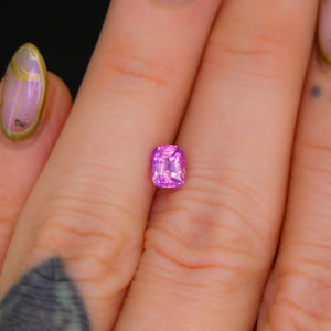 Create your own ring: 1.08ct opalescent pink sapphire