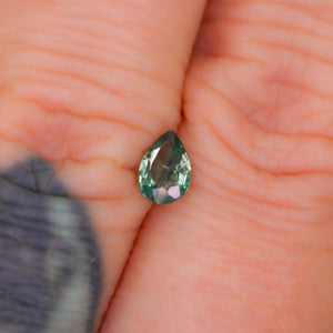 Create your own ring: 0.54ct pear teal sapphire