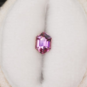 Create your own ring:0.52ct pink hexagon sapphire