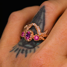 Load image into Gallery viewer, Fairy Wing band: 14K gold wedding ring (multiple options)