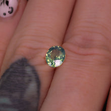 Load image into Gallery viewer, Create your own ring: 1.59ct teal opalescent oval sapphire