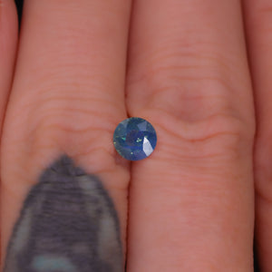 Create your own ring: 1.07ct teal/blue opalescent sapphire