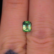 Load image into Gallery viewer, Create your own ring: 1.11ct teal/bicolor emerald cut sapphire