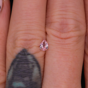 Create your own ring: 0.42ct light pink pear sapphire