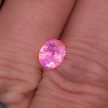 Load image into Gallery viewer, Create your own ring: 1.31ct pink opalescent oval sapphire