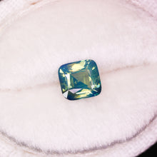 Load image into Gallery viewer, Create your own ring: 1.04ct teal opalescent cushion cut sapphire