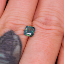 Load image into Gallery viewer, Create your own ring: 1.04ct teal opalescent cushion cut sapphire