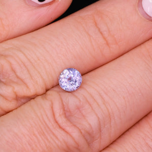 Create your own ring: 1.04ct speckled lavender Umba round sapphire