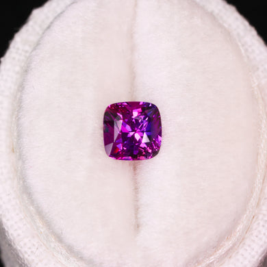 Create your own ring: 1.04ct fuscia/pink/purple cushion sapphire