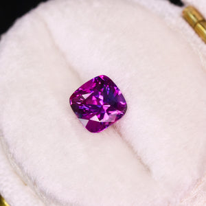 Create your own ring: 1.04ct fuscia/pink/purple cushion sapphire