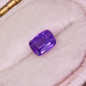 Create your own ring: 1.04ct purple elongated cushion sapphire