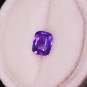 Create your own ring: 1.04ct purple elongated cushion sapphire