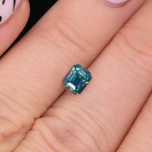 Load image into Gallery viewer, Create your own ring: 1.30ct radiant teal opalescent sapphire
