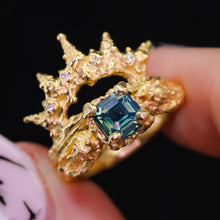 Load image into Gallery viewer, Mermaid Crown diamond ring (made to order; multiple options)