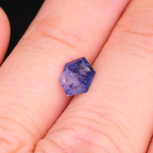 Load image into Gallery viewer, Create your own ring: 1.63ct navy/white river-esque hexagon sapphire