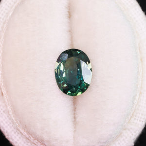 Create your own ring: 1.22ct teal/bicolor oval Madagascar sapphire