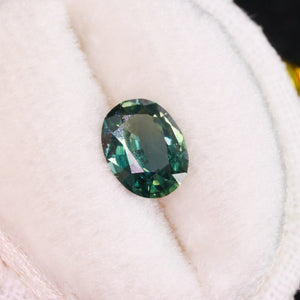 Create your own ring: 1.22ct teal/bicolor oval Madagascar sapphire