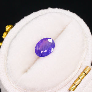 Create your own ring: 1.01ct vibrant purple oval sapphire