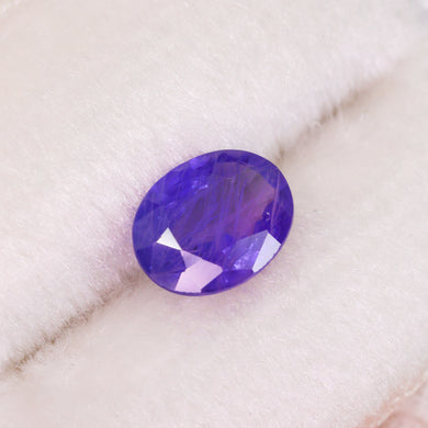 Create your own ring: 1.01ct vibrant purple oval sapphire