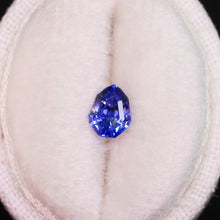 Load image into Gallery viewer, Create your own ring: 0.69ct blue/indigo shield step cut sapphire