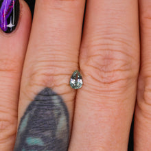 Load image into Gallery viewer, Create your own ring: 0.56ct light teal/green pear sapphire