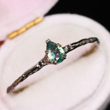 Load image into Gallery viewer, Magnolia oval and pear rings (over 30 gem options; made to order)