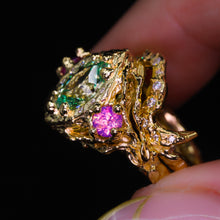 Load image into Gallery viewer, Queen of Garden &amp; Glade: one of a kind 14k ring