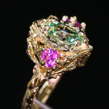 Load image into Gallery viewer, Queen of Garden &amp; Glade: one of a kind 14k ring