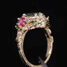 Load image into Gallery viewer, Queen of Garden &amp; Glade: one of a kind 14k ring