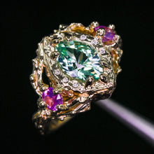 Load image into Gallery viewer, Queen of Garden &amp; Glade: one of a kind 14k ring