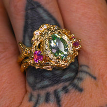 Load image into Gallery viewer, Queen of Garden &amp; Glade: one of a kind 14k ring