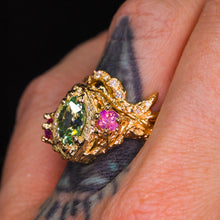 Load image into Gallery viewer, Queen of Garden &amp; Glade: one of a kind 14k ring