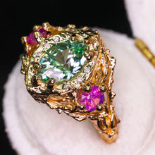 Load image into Gallery viewer, Queen of Garden &amp; Glade: one of a kind 14k ring