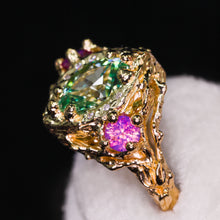 Load image into Gallery viewer, Queen of Garden &amp; Glade: one of a kind 14k ring