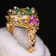 Load image into Gallery viewer, Queen of Garden &amp; Glade: one of a kind 14k ring