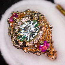 Load image into Gallery viewer, Queen of Garden &amp; Glade: one of a kind 14k ring