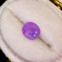 Load image into Gallery viewer, Create your own ring: 1.42ct silky violet oval sapphire