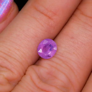 Create your own ring: 1.42ct silky violet oval sapphire