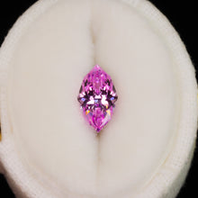 Load image into Gallery viewer, Create your own ring: 1.29ct pink marquise lab sapphire (Ice Princess)