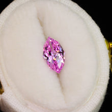 Load image into Gallery viewer, Create your own ring: 1.29ct pink marquise lab sapphire (Ice Princess)