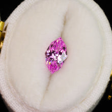 Load image into Gallery viewer, Create your own ring: 1.29ct pink marquise lab sapphire (Ice Princess)