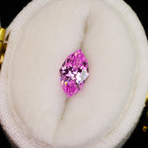 Create your own ring: 1.29ct pink marquise lab sapphire (Ice Princess)